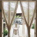 Macrame Curtain Room Divider Doorway CurtainBoho Curtain Doorway Window Wall Decor Fiber Yarn Art Craftsmanship Bedroom Wedding Backdrop Headboard Décor 41" W x 75" L(1 Panel)