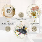 Flower Rugs for Kitchen Floor, ButterflyFloral Anti Fatigue Mats for Kitchen Floor Non Slip, 2PCS Rubber Kitchen Mat, Washable Cushioned Runner Carpet Rug for Sink Laundry 15.7"×27.5" +15.7"×47" 3.5mm
