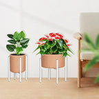 Heavy Plant Stand for 10"-16" Plant Pot Indoor Outdoor Corner, Adjustable Metal Heavy Duty for Large Pot (White 1 Pack)