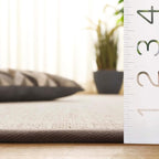SAFAVIEH Natural Fiber Collection Runner Rug - 2'6" x 8', Marble & Khaki, Sisal, Woven Design with Border (NF143E)