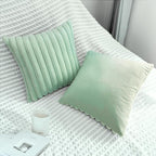 2 Pack 26x26 Pillow Cover Velvet Pillow Covers, Faux Fur Square Throw Pillow Covers for Living Room Decorations Throw Pillow Case, Throw Pillow Cover Cushion Cover for Sofa Bedroom Car, Sage Green