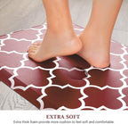 WISELIFE Kitchen Mat Cushioned Anti-Fatigue Kitchen Rug,17.3"x 39",Non Slip Waterproof Kitchen Mats and Rugs Heavy Duty PVC Ergonomic Comfort Mat for Kitchen, Floor Home, Office, Sink, Laundry,Red