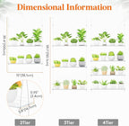Lifewit 3-Tier Window Plant Shelves 15", Acrylic Adjustable Hanging Floating Shelf, Window Sill Extender for Succulent Plants, Micro Greens, Seed Starter Pots, Herb Planters 38 x 15 cm/15x6
