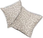 Tan Khaki Floral Pillow Covers 20x20 Set of 2 Vintage Rustic Old Style Cute Small Flower Cream Print Decorative Outdoor Pillowcases Farmhouse Throw Cushion Case Decor for Couch Sofa Bed
