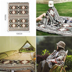 Hopstar Aztec Throw Blanket Navajo Indian Blankets and Throws Boho Western Decor Couch Cover Blanket for Bed Sofa Living Room Beach Travel 51"x71" (Geometry Thicken)