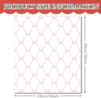 Coquette Pink Bow Blanket, Preppy Throw for Couch Bed Sofa, Cute Girly Bedroom Decor for Girls Women, Coquette Room Decor, 50x60 Inches