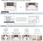 MIULEE Throw Pillow Insert Premium Pillow Stuffer Sham Rectangle Form for Decorative Cushion Bed Couch Sofa 22x32 Inch