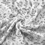 Floral Fuzzy Blanket Black Floral Throw Blanket, Botanical Flowers Blankets, Soft, Flannel, Warm, Boho Flowers Bed Blankets All Season for Couch Bedroom Living Room 50X70 Inch