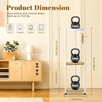 KMOTASUO 3 Tier White Plant Stand Indoor for Large Tall Heavy Duty Planter, Multiple Sturdy Metal Flower Corner Rack for Narrow House Floor, Iron Vertical Level Round Orchi Holder Organizer, Modern