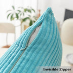 Home Brilliant Euro Pillows 26x26 Set of 2 Super Soft Teal Decorative Pillows Large Euro Sham Velvet Pillow Cover for Bench, 26x26 inch, Teal
