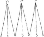 Hanging Baskets Chains 23 Inches 3 Leads Hanging Chains Flower Pot Hanger Replacement Plant Hangers for Planters and Lanterns, Pack of 3 (3 Legs)