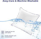 20x20 Pillow Inserts Set of 2 – Soft Hypoallergenic Square Pillow Inserts, Oeko-TEX Certified Virgin Fiber Filling, Machine Washable