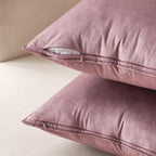 MIULEE Jam Velvet Throw Pillow Covers 18x18 Soft Decorative Solid Square Cushion Cases Pack of 2 Modern Luxury Home Decor for Couch, Sofa, Bedroom