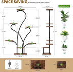 Plant Stand Indoor with Grow Lights - 7 Tiered Large Plant Shelf Indoor, 53" Corner Plant Stands for Indoor Plants, Matel Flower Holder Rack Display for Living Room Patio Garden Balcony Home Decor