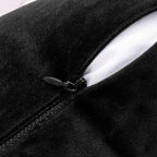 NiNi ALL Decorative Throw Pillow Covers Pack of 2, Velvet Throw Pillow Cases for Couch Pillows Cover Bedroom Living Room Outdoor, Pillow Covers 22x22 Inch Black