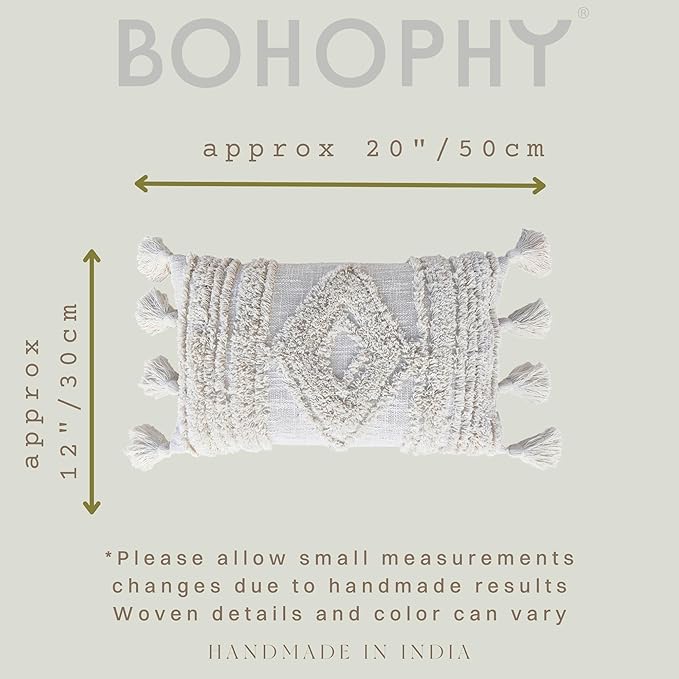 Boho Neutral Textured Throw Pillow Cover Tufted Decorative Pillowcase Nursery Cushion Cover cojin decorativo (Caribbean)