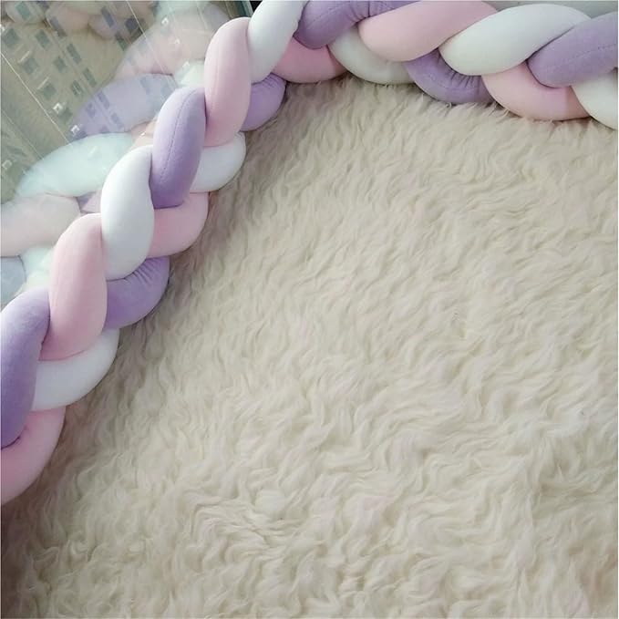 Soft Hand-Woven Knotted Floor Mat Pillow - Cozy Decorative Cushion for Living Room & Bedroom, Light Red, 1m - Stylish Knitted Comfort Light Pink 4.0M