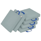 ECR4Kids SoftZone Square Floor Cushions with Handle, Flexible Seating, Grey, 6-Piece