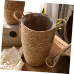 Handmade Rattan Flower Basket Decorative Plant Pot for Indoor Plants Vase Filler Boho Decor