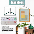 30 PCS Picture Hanging Nails Thumb Tacks for Wall Hangings, Heavy Duty Push Pins Wall Hooks for Drywall Cork Board, Picture Hanging Kit with Nails High Heel Silver
