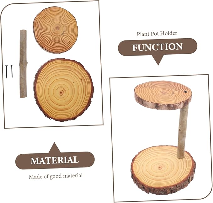 Wooden Plant Stand Boho Decor Flower Pot Rack Practical Cake Rack Indoor Decor