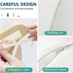 BlueWood Cushion for Climbing Arch, Montessori Philosophy Soft and Non-Slip Pillow for Kids, Pikler Cushion for Reading, Playing, Games, Parties (White)