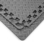 Art3d 24 Sq.Ft Eva Puzzle Exercise Mats, 1/2" Thick Foam Interlocking Tiles for Gyms, Flooring, Workout, Gym Equipments, Pack of 6, Grey