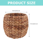 Seagrass Plant Basket Indoor Planter Basket Sundries Storage Woven Seagrass Wicker Planter Flower Pot 7.9in