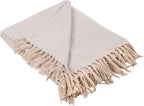 DII Diamond Throw Collection Cotton Woven, 50x60, White
