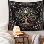 60" x 80" Large Tree of Life Tapestry Wall Hangings Botanical Floral Wall Tapestry for Bedroom Aesthetic Bohemian Tapestries for Living Room Decor Nature Flower Tapestries Fabric Wall Hanging