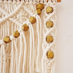 Macrame Wall Hanging Shelf with Enhanced Solid Wood Shelves and Handmade Macrame to Organize Plants and Decor — 3 Tier Macrame Shelf Wall Hanging Bohemian Decorative Shelves for Kitchen,Home Storage