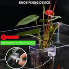 2 PCS Aquarium Plant Holder Top Hanging Fish Tank Plant Pot Aquarium Planter Cups for Water Feature Decoration