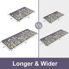 KIMODE Anti Fatigue Kitchen Mats for Floor, 20"x47"+20"x32" Farmhouse Kitchen Rugs Sets of 2, Padded Kitchen Floor Mats, Comfort Standing Mats for Sink, Laundry, Office, Desk Dark Grey/Purple