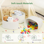 Cotton Rope Storage Basket, 15x10x9 Inches, Woven Basket for Shelves, Clothes, Towels, Books, and Laundry, White (1 Pack)
