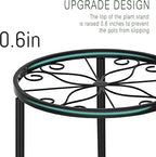 CADANI 5 Pack Metal Plant Stands for Outdoor Indoor, Anti-Rust Iron Flower Pot Stand, Heavy Duty Plant Pot Stand for Multiple Plant, Decoration Racks for Home, Patio & Garden