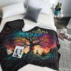 Tree of Life Throw Blanket Soft All Season Fleece Blanket Sofa Bed Lightweight Blanket Print Cute Stuff for Men and Lovers Super Soft and Comfortable Warm Flannel Throw Blanket Sofa 40"x50"