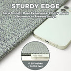 EARTHALL Washable Runner Rug 2x6 Ft Non Slip Runners for Hallways Cotton Rubber Backed Kitchen Runner Braided Indoor Floor Carpet Runners for Entryway, Hallway, Kitchen, Bedroom, Green/Grey
