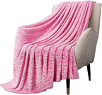 MACEVIA Flannel Fleece Twin Blanket for Couch, Pink 3D Cheetah Blanket for Adult, Lightweight Warm Cozy Soft Leopard for Bed Sofa 260GSM, Suitable for All Seasons (Pink Leopard,60x80inches)