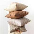 Pack of 2 Oversized Leather Pillow Cover Neutral Decorative, Grey Modern Boho Abrasion Floor Cushion Covers, for Home Decor Outdoor Waterproof Pet Hair Resistant Throw Pillow Covers 28x28 inch