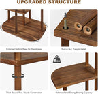 5 Tier Wood Plant Stand for Multiple Plants Indoor Plant Shelf Multi-Tier Flower Pot Holder Corner Display Rack