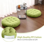 Tiita Outdoor Cushions Square Floor Pillow Thicken Tufted Seat Pad Large Floor Cushion for Yoga Meditation Living Room