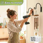 Heavy Duty Plant Hanger Bracket (8"/Black) - 4 Packs, 35lbs Weight Capacity - Outdoor Hand-Forged Hanging Plant Bracket Durable and Stable Bird Feeder Hanger