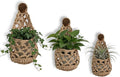 Macrame Plant Hanger Set of 3, Boho Wall Hanging Planter for 4-6 Inch Pots - Handwoven Cotton Rope Wall Decor with S-Hooks for Indoor Plants in Living Room, Bedroom & Office