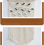 BMIDRUT Macrame Hanging Tapestry Boho Hand Woven Tapestries Dream Catchers Boho Wall Art Decor Home Wall Decor Wall Pediment 16x30 Inch