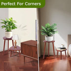 Plant Stand Indoor,2 Pack Single Plant Tables Indoor,Planter Stand,Multi-purpose Plant Shelf for Living Room Balcony Garden Patio Office,Walnut