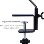 Juegoal Heavy Duty Deck Hook with 2 Inch Non Slip Clamp, 25 or 36 Inch Extended Reach Deck Hook, Adjustable Rail Pole Plant Bracket for Hanging Bird Feeder, Plants, Lanterns, Wind Chimes