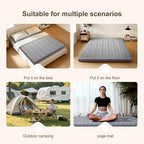 Premium Foam Japanese Futon Floor Mattress Twin Size 39"x 80",100% High Density Foam Comfortable Floor Mattress,3.2" Thicken Foldable Sleeping Pad,Dormitory Tatami Mat,for Adult and Kids (Gray)