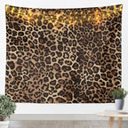 Erosebridal Leopard Print Tapestry Cheetah Decor Wall Hanging Geometric Wall Tapestry African Safari Animal Tapestries Modern Abstract Pattern for Kid Boy Men Artwork XLarge