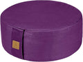 Zafu Buckwheat Meditation Cushion,D=13"/16" H=5.5",Round Zabuton Meditation Pillow,Yoga Bolster Kneeling Pillow Premium Yoga Pillow for Sitting on Floor Zippered Cotton Cover