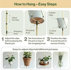 Macrame Plant Hanger Polyester Rope 42 Inch Outdoor Indoor Adjustable Hanging Planter for up to 10 Inch Plant Pot Modern Boho Home Decor (Ivory/Forest Green)